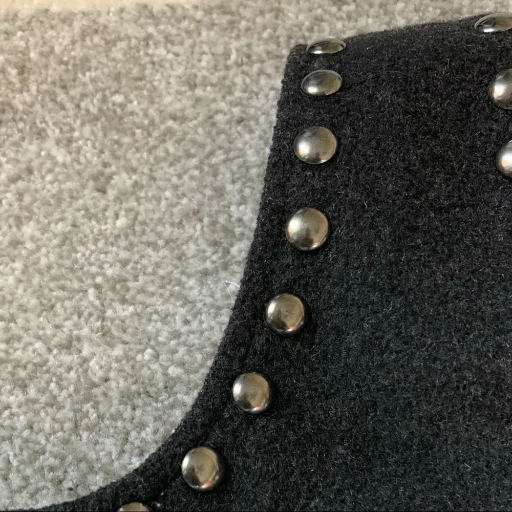 Junee Jr. Charcoal Grey Cashmere Felt Vest Size 6